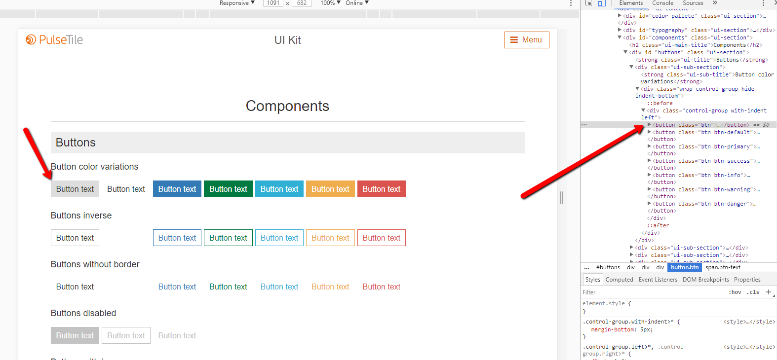 Chrome Developer Toolbar Screenshot